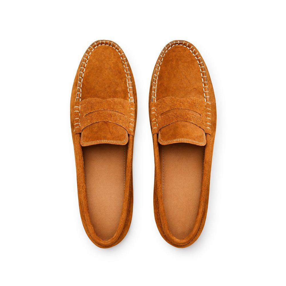 Classic Suede Penny Loafer Moccasins
